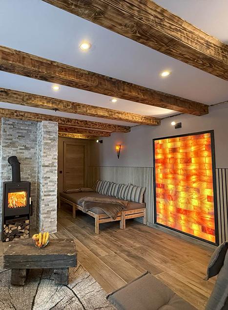 Cabin-Wohnzimmer-Akzent